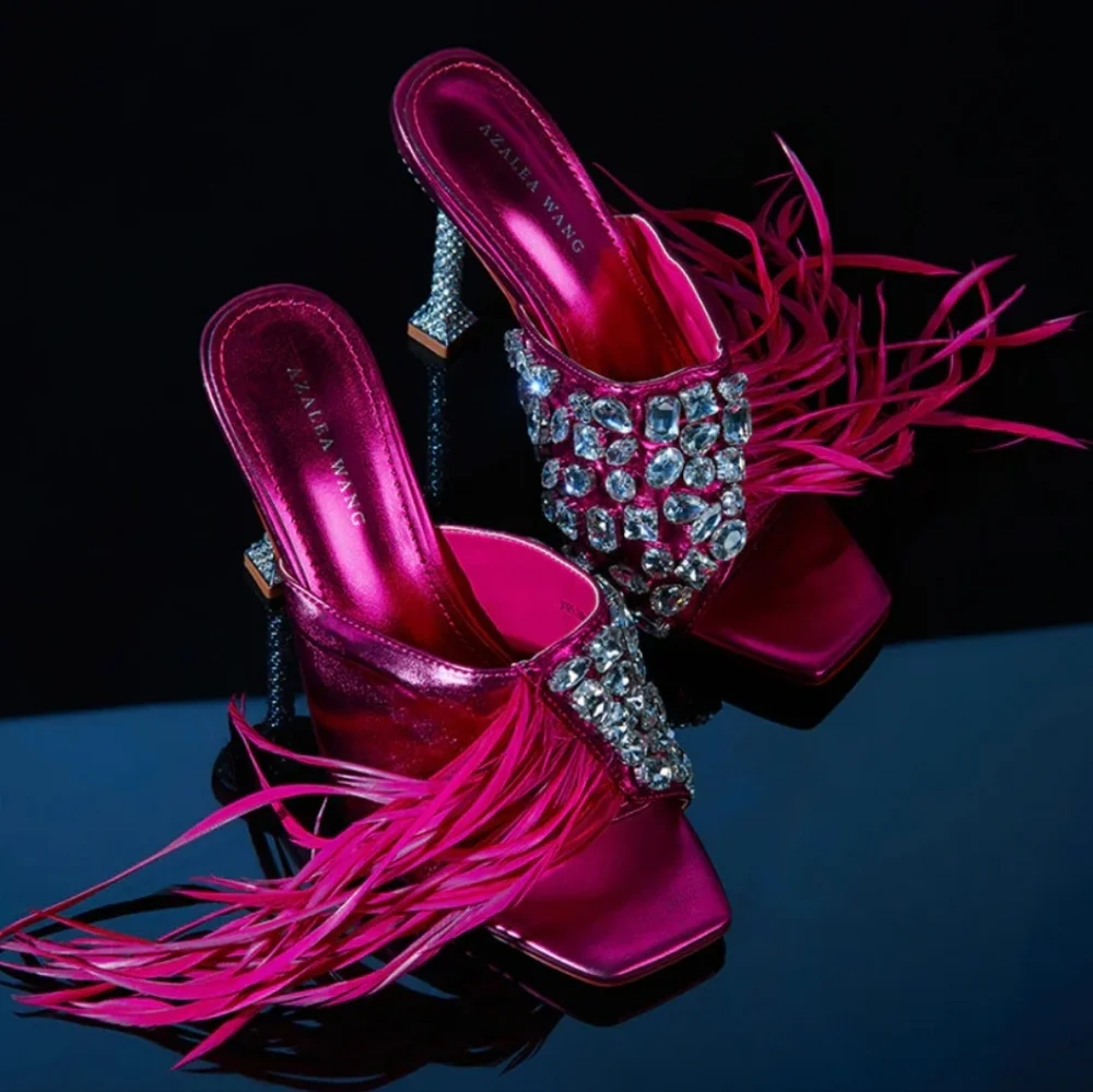 Pink Embellished Heels